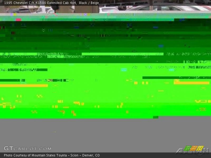 Black / Beige 1995 Chevrolet C/K K1500 Extended Cab 4x4