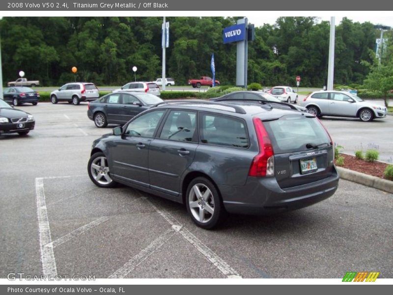 Titanium Grey Metallic / Off Black 2008 Volvo V50 2.4i