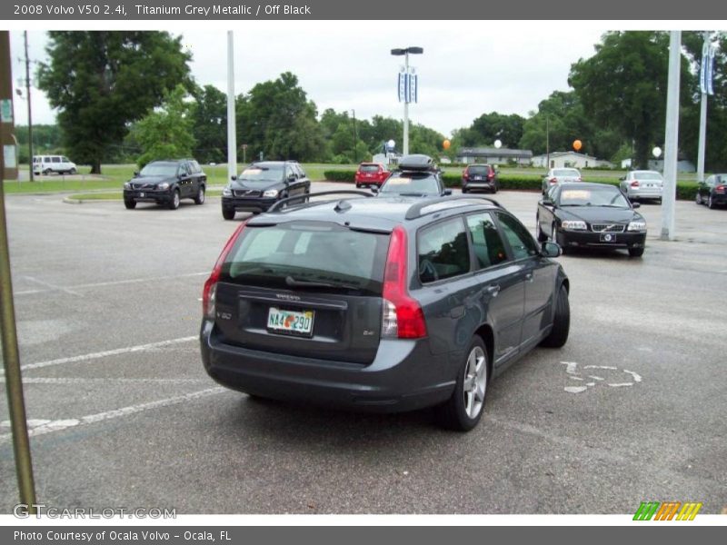 Titanium Grey Metallic / Off Black 2008 Volvo V50 2.4i