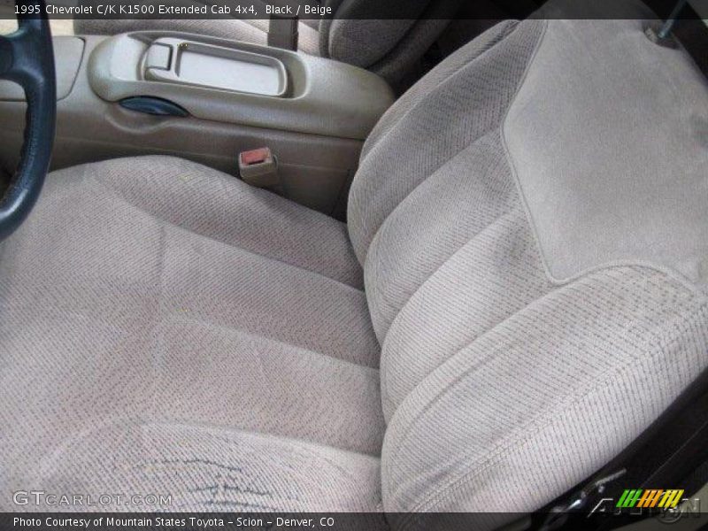 Black / Beige 1995 Chevrolet C/K K1500 Extended Cab 4x4