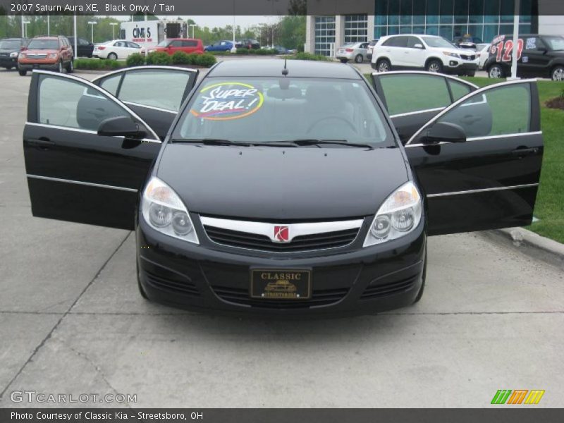 Black Onyx / Tan 2007 Saturn Aura XE