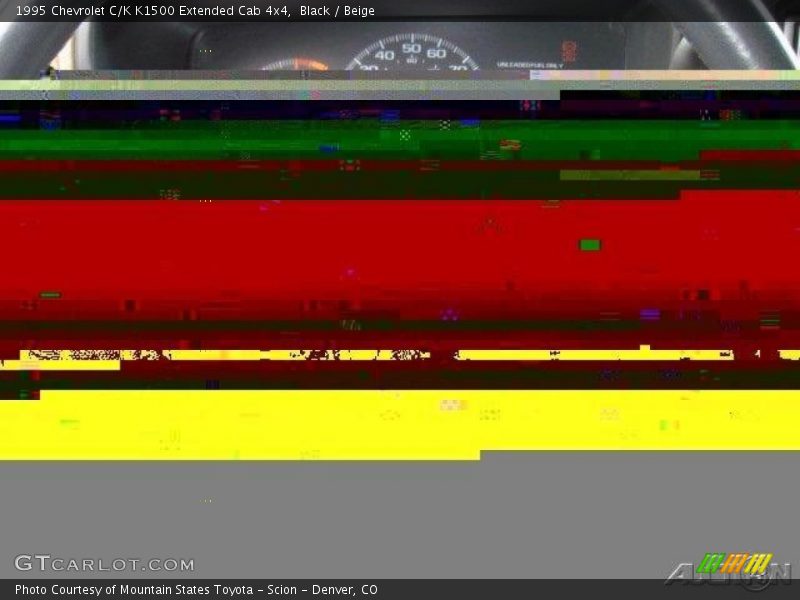 Black / Beige 1995 Chevrolet C/K K1500 Extended Cab 4x4