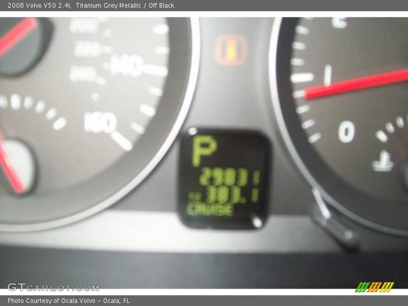 Titanium Grey Metallic / Off Black 2008 Volvo V50 2.4i