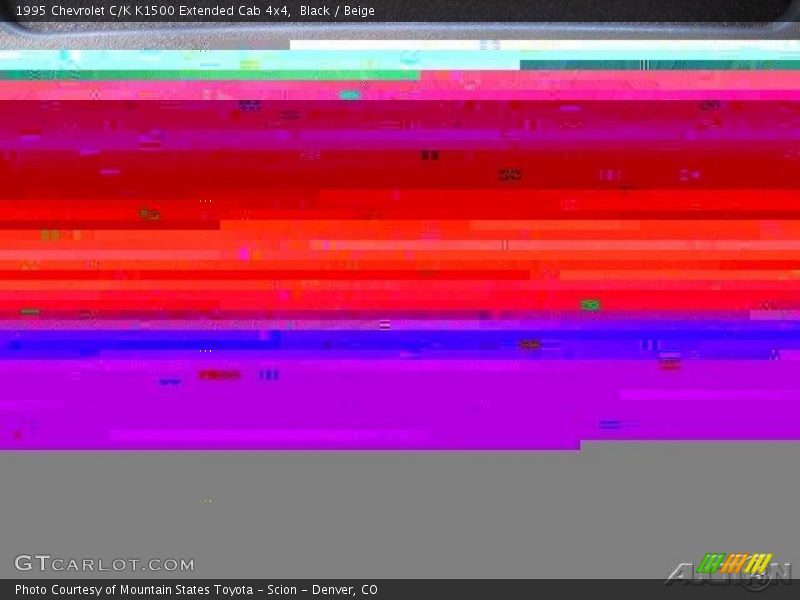 Black / Beige 1995 Chevrolet C/K K1500 Extended Cab 4x4