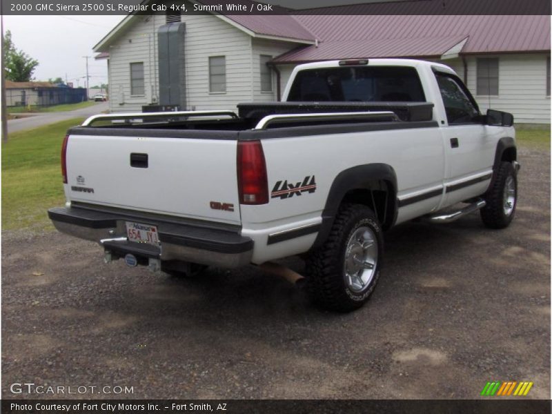 Summit White / Oak 2000 GMC Sierra 2500 SL Regular Cab 4x4