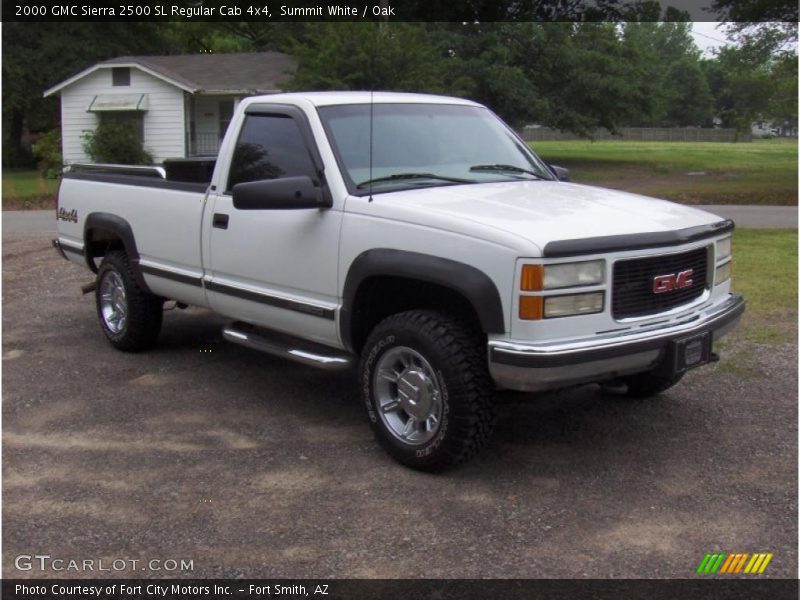 Summit White / Oak 2000 GMC Sierra 2500 SL Regular Cab 4x4