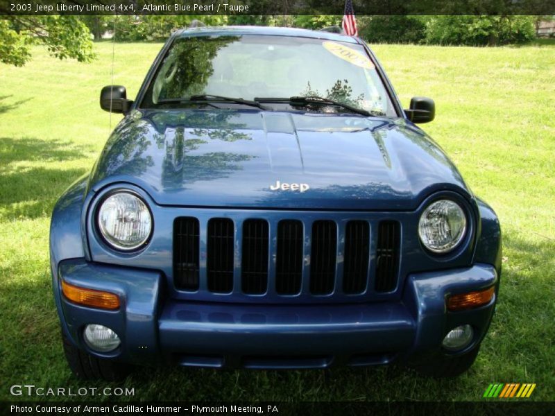 Atlantic Blue Pearl / Taupe 2003 Jeep Liberty Limited 4x4