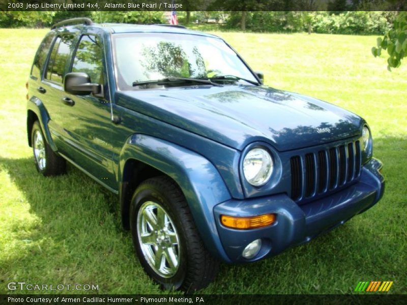 Atlantic Blue Pearl / Taupe 2003 Jeep Liberty Limited 4x4
