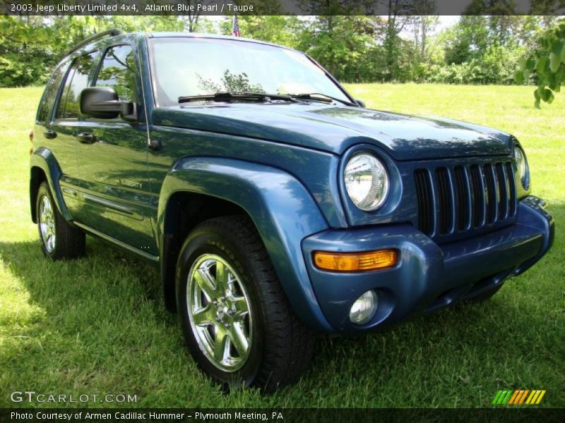 Atlantic Blue Pearl / Taupe 2003 Jeep Liberty Limited 4x4