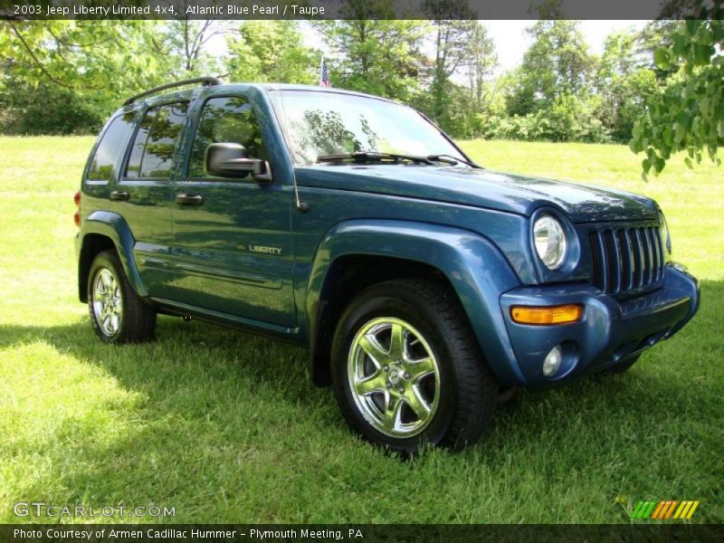 Atlantic Blue Pearl / Taupe 2003 Jeep Liberty Limited 4x4