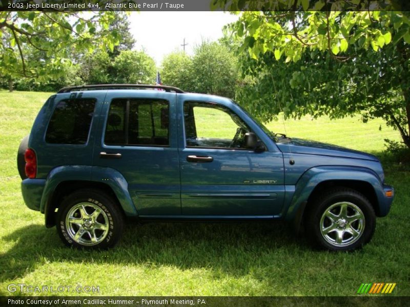 Atlantic Blue Pearl / Taupe 2003 Jeep Liberty Limited 4x4