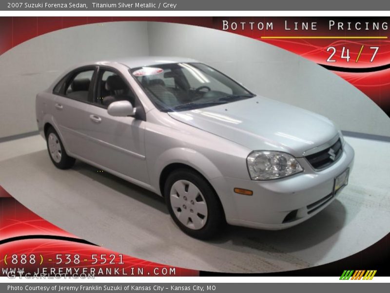 Titanium Silver Metallic / Grey 2007 Suzuki Forenza Sedan