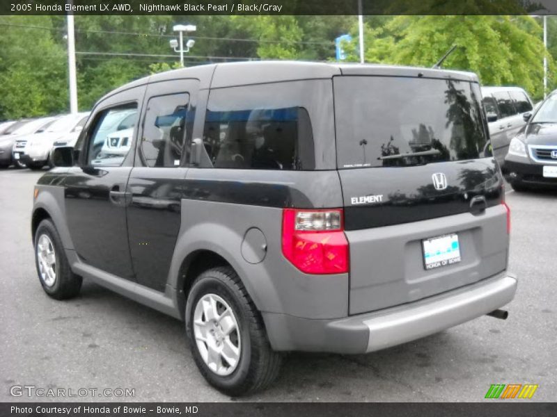 Nighthawk Black Pearl / Black/Gray 2005 Honda Element LX AWD