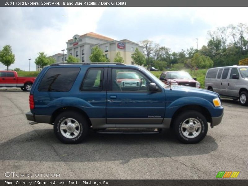 Island Blue Metallic / Dark Graphite 2001 Ford Explorer Sport 4x4