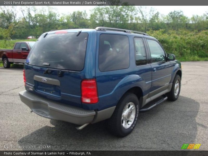 Island Blue Metallic / Dark Graphite 2001 Ford Explorer Sport 4x4