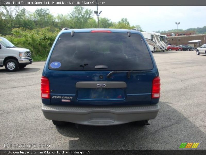 Island Blue Metallic / Dark Graphite 2001 Ford Explorer Sport 4x4