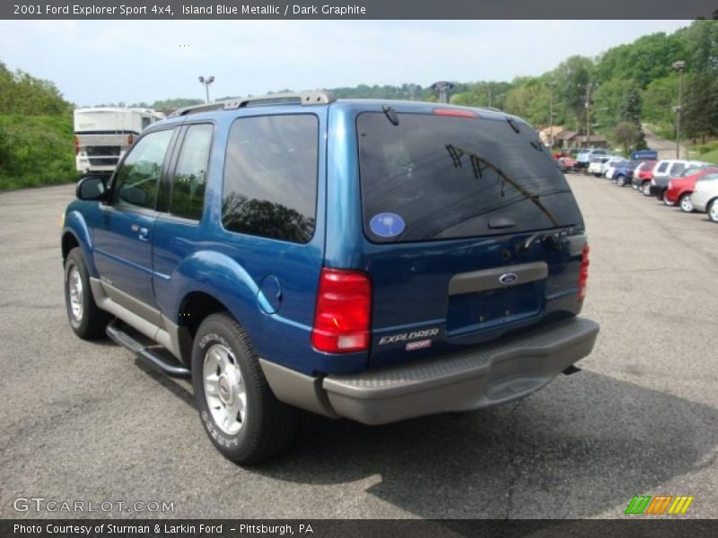 Island Blue Metallic / Dark Graphite 2001 Ford Explorer Sport 4x4