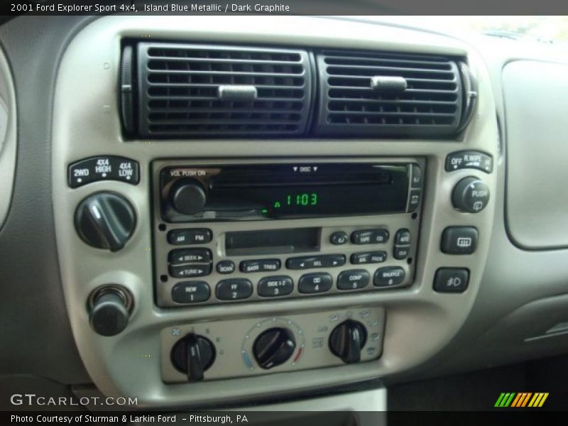 Island Blue Metallic / Dark Graphite 2001 Ford Explorer Sport 4x4