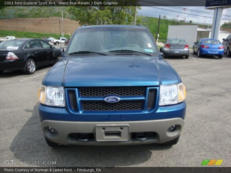 Island Blue Metallic / Dark Graphite 2001 Ford Explorer Sport 4x4