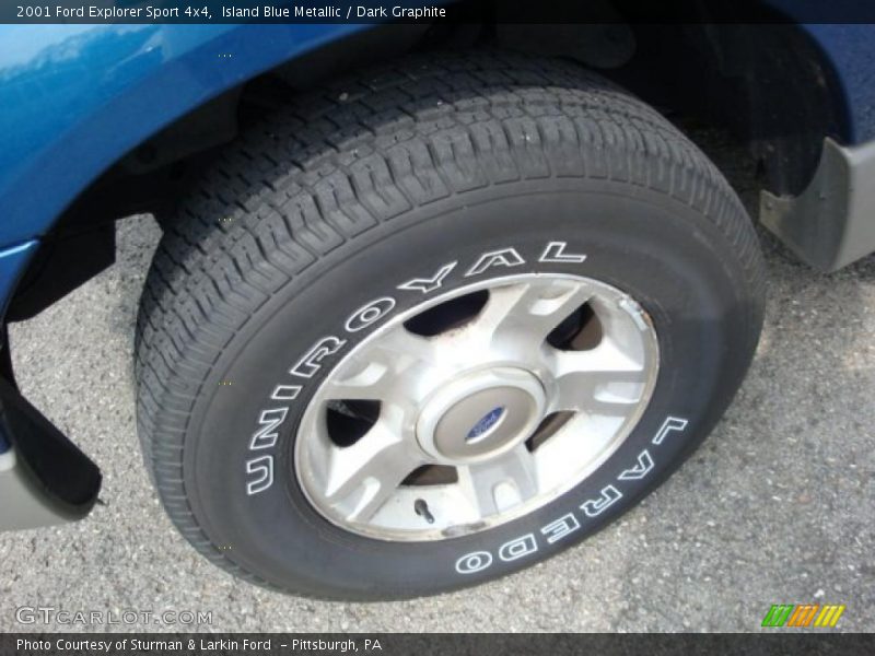 Island Blue Metallic / Dark Graphite 2001 Ford Explorer Sport 4x4