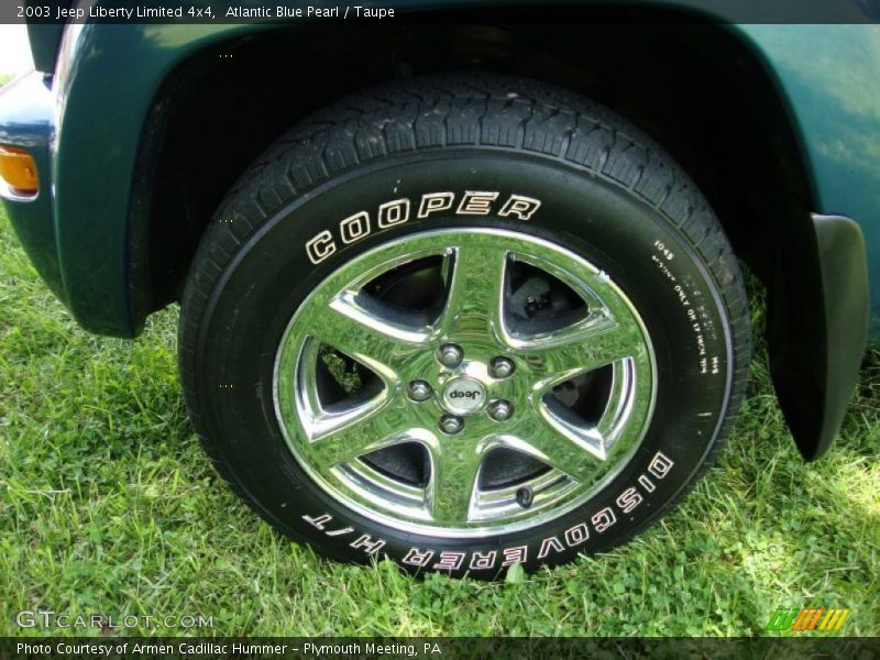 Atlantic Blue Pearl / Taupe 2003 Jeep Liberty Limited 4x4