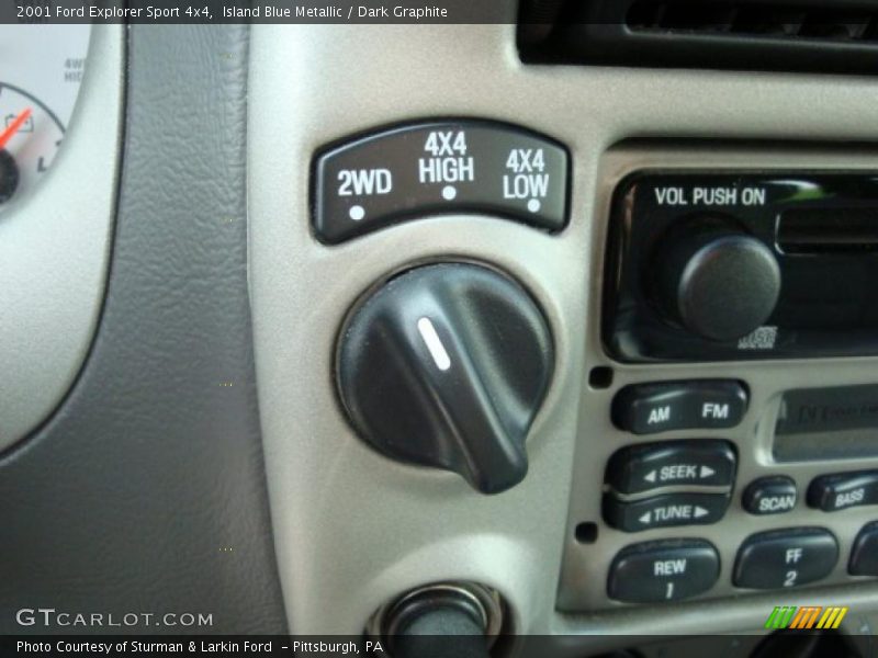 Island Blue Metallic / Dark Graphite 2001 Ford Explorer Sport 4x4