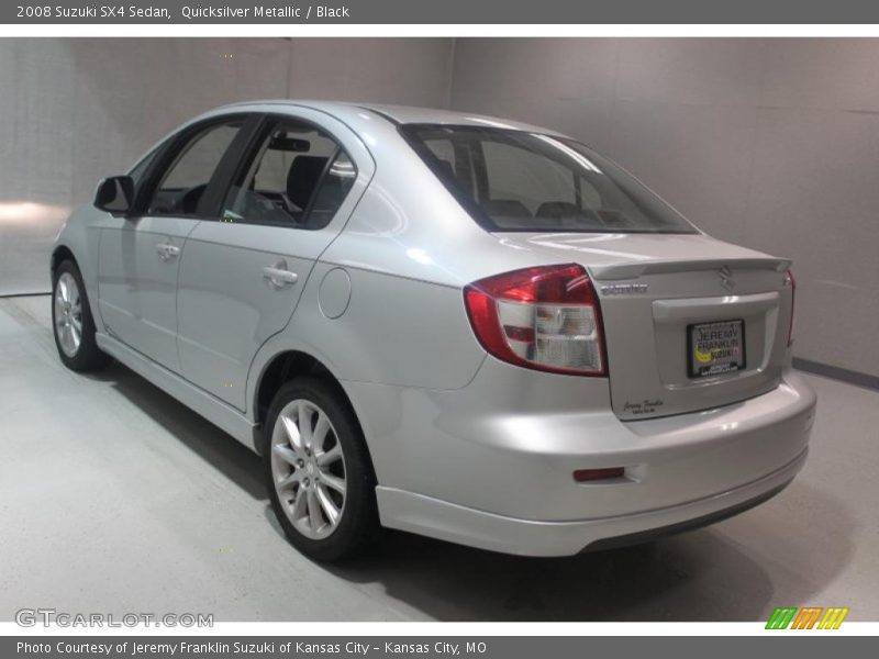 Quicksilver Metallic / Black 2008 Suzuki SX4 Sedan