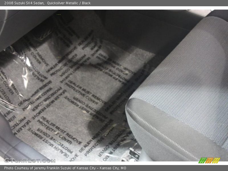 Quicksilver Metallic / Black 2008 Suzuki SX4 Sedan