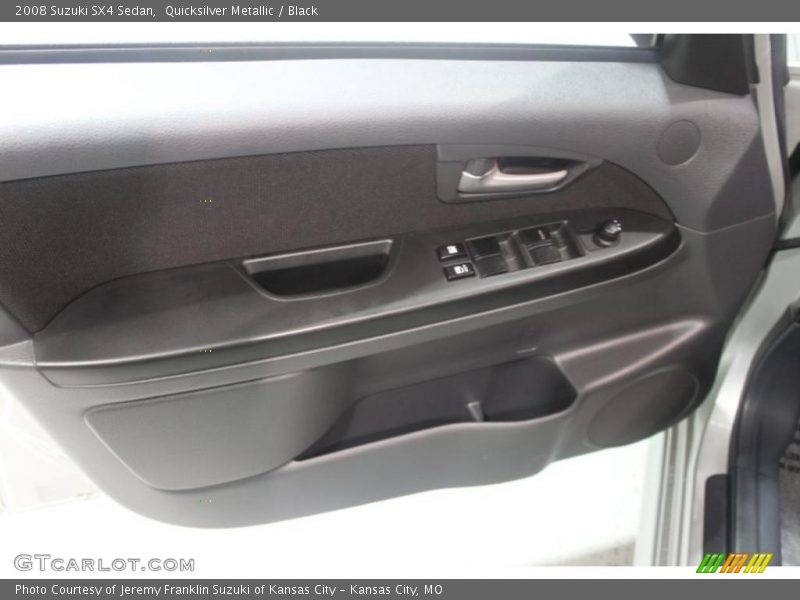 Quicksilver Metallic / Black 2008 Suzuki SX4 Sedan