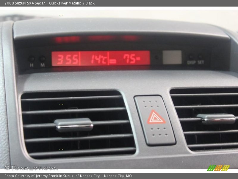Quicksilver Metallic / Black 2008 Suzuki SX4 Sedan