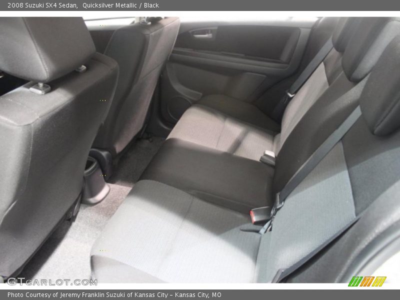 Quicksilver Metallic / Black 2008 Suzuki SX4 Sedan