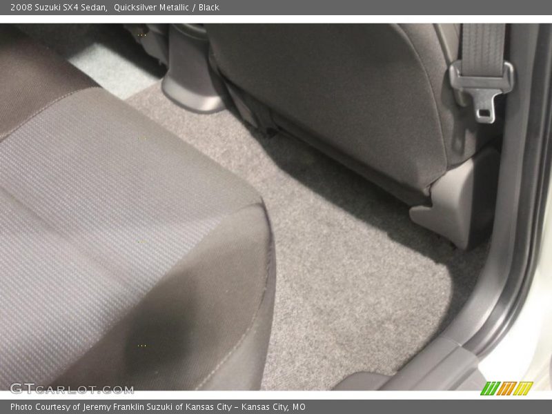 Quicksilver Metallic / Black 2008 Suzuki SX4 Sedan
