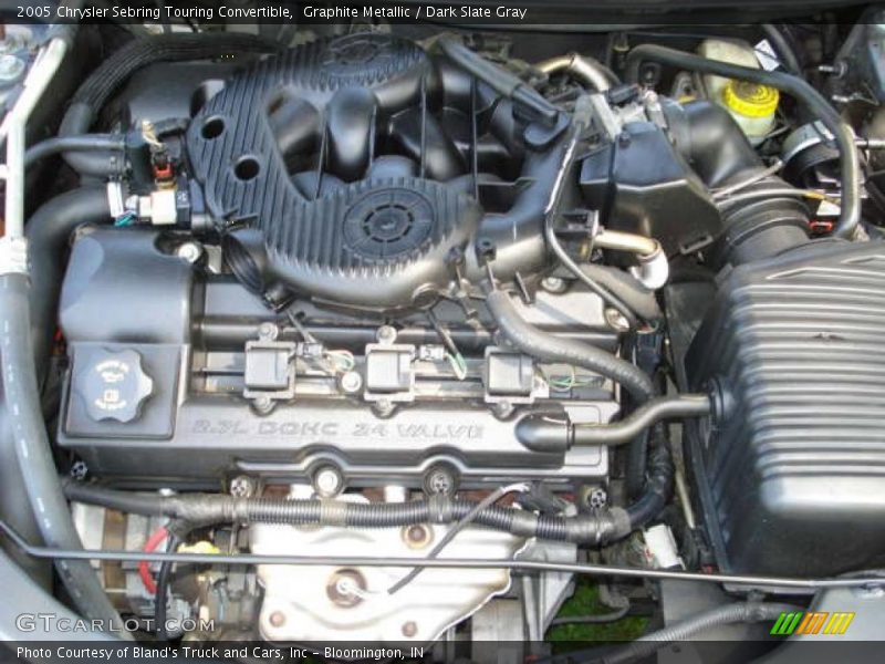 Graphite Metallic / Dark Slate Gray 2005 Chrysler Sebring Touring Convertible