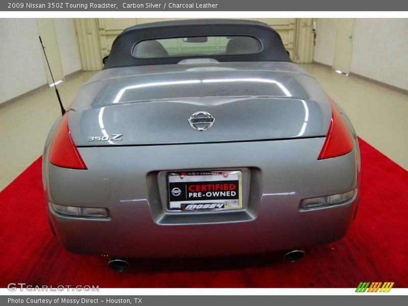 Carbon Silver / Charcoal Leather 2009 Nissan 350Z Touring Roadster