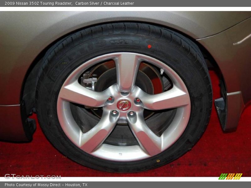 Carbon Silver / Charcoal Leather 2009 Nissan 350Z Touring Roadster