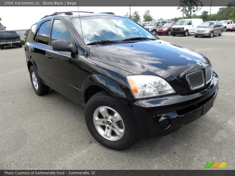 Ebony Black / Beige 2005 Kia Sorento LX