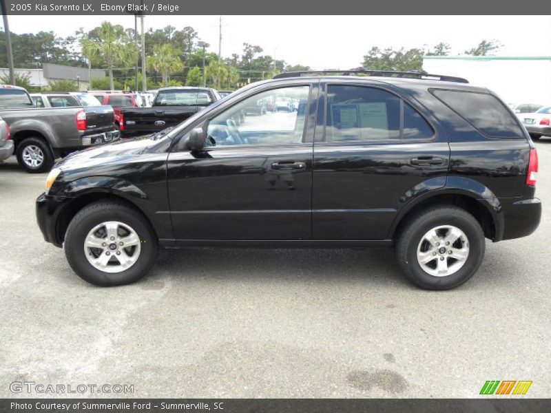 Ebony Black / Beige 2005 Kia Sorento LX