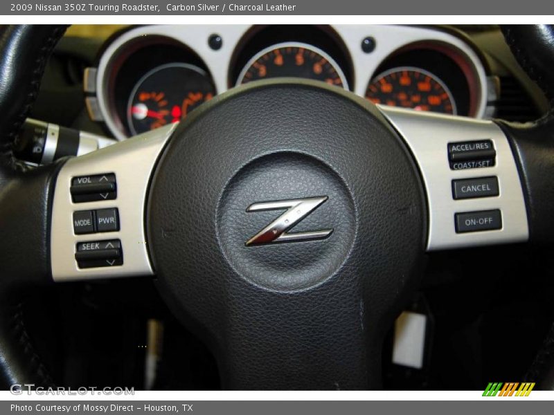 Carbon Silver / Charcoal Leather 2009 Nissan 350Z Touring Roadster