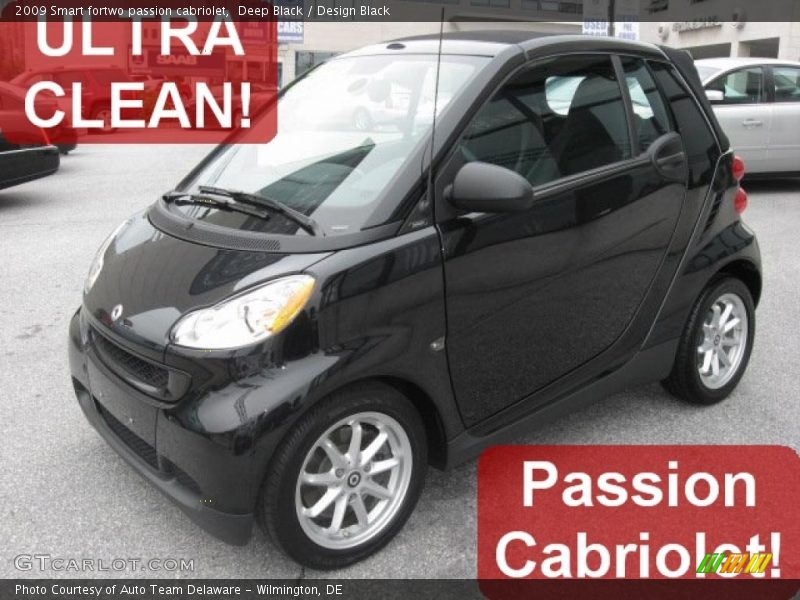 Deep Black / Design Black 2009 Smart fortwo passion cabriolet
