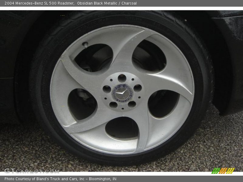 Obsidian Black Metallic / Charcoal 2004 Mercedes-Benz SL 500 Roadster