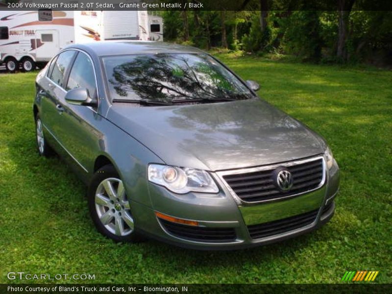 Granite Green Metallic / Black 2006 Volkswagen Passat 2.0T Sedan