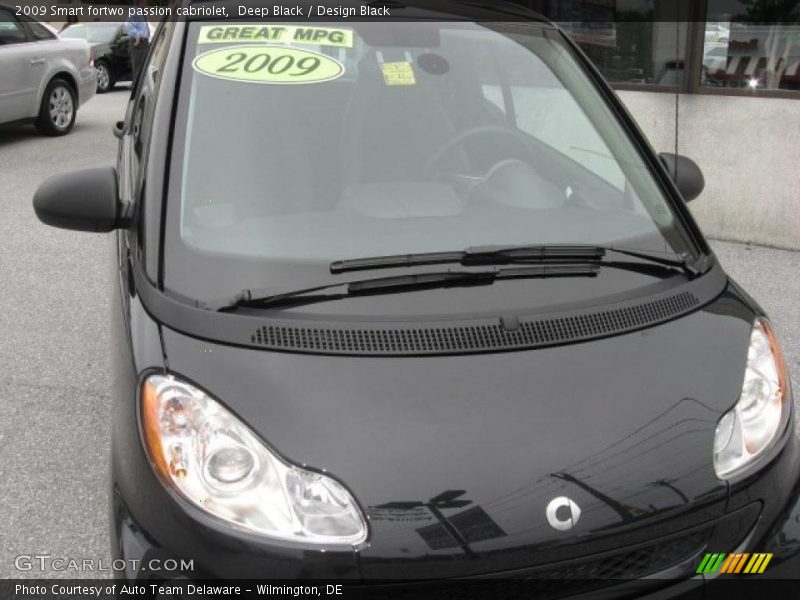 Deep Black / Design Black 2009 Smart fortwo passion cabriolet