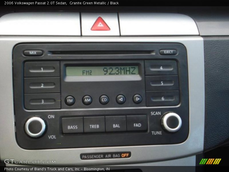 Granite Green Metallic / Black 2006 Volkswagen Passat 2.0T Sedan