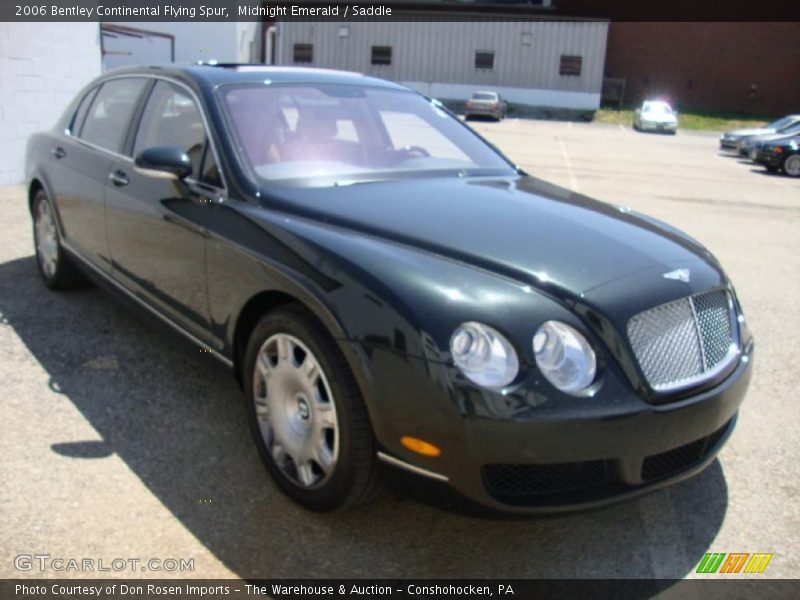 Midnight Emerald / Saddle 2006 Bentley Continental Flying Spur