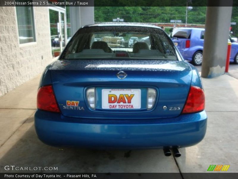 Vibrant Blue / Taupe 2004 Nissan Sentra 2.5 S