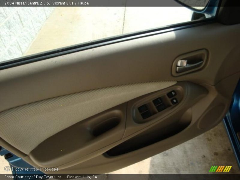 Vibrant Blue / Taupe 2004 Nissan Sentra 2.5 S