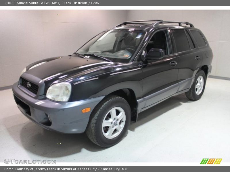Black Obsidian / Gray 2002 Hyundai Santa Fe GLS AWD