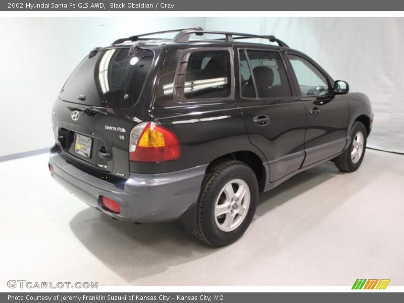 Black Obsidian / Gray 2002 Hyundai Santa Fe GLS AWD