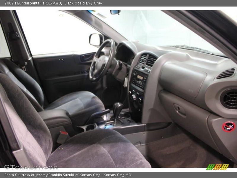 Black Obsidian / Gray 2002 Hyundai Santa Fe GLS AWD