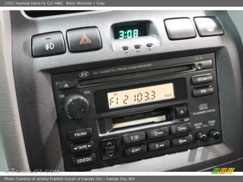Black Obsidian / Gray 2002 Hyundai Santa Fe GLS AWD